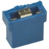 HARWIN Jumper Straight Female Blue Open Top 2 Way 1 Row 2 mm Pitch M22-1910005