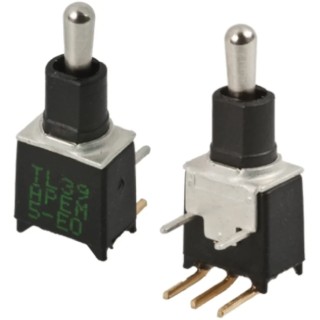APEM PCB Mount On-On SPST Toggle Switch, Through Hole Terminal, 20 V dc, 20 V ac TL32W0050