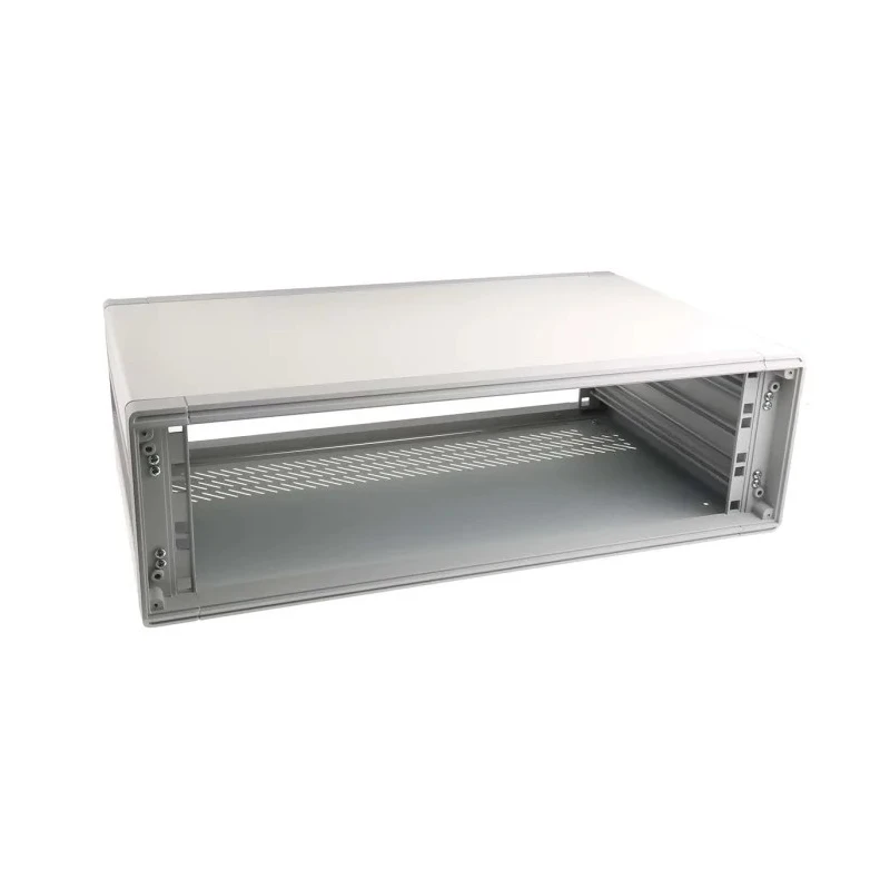 RS PRO 3 U 19 in Ventilated Steel Rack Mount Case with Aluminium Front Panel 132-4408
