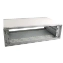 RS PRO 3 U 19 in Ventilated Steel Rack Mount Case with Aluminium Front Panel 132-4408