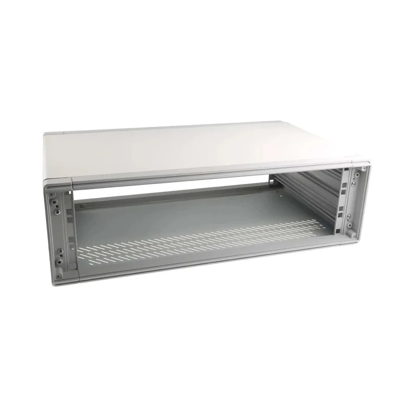 RS PRO 3 U 19 in Ventilated Steel Rack Mount Case with Aluminium Front Panel 132-4408