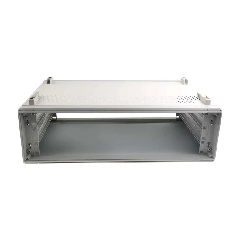 RS PRO 3 U 19 in Ventilated Steel Rack Mount Case with Aluminium Front Panel 132-4408