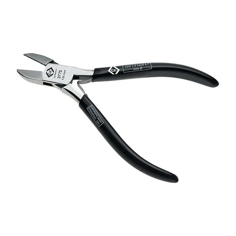 CK Diagonal Side Cutter with Bi-Metal Handle and PVC Grip 135mm Overall Length 14.5mm Jaw Width T3775