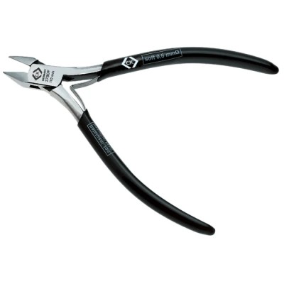 CK Full Flush Side Cutter with 9mm Jaw Width, 110mm Overall Length, Alloy Steel Jaw, Bi-Metal Handle T3780F
