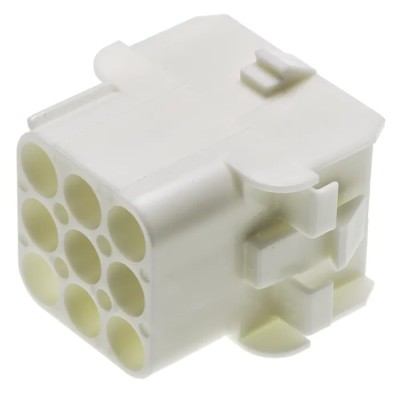 TE Connectivity Universal MATE-N-LOK Female Connector Housing 6.35 mm Pitch 9 Way 3 Row Straight 350782-1