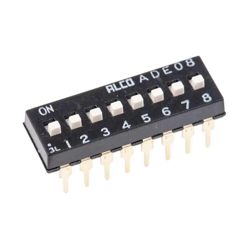TE Connectivity Slide Rotary Coded DIP Switch Through Hole ADE0804