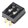 TE Connectivity Slide Rotary Coded DIP Switch Surface Mount ADF02S04