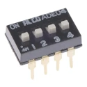 TE Connectivity Slide Rotary Coded DIP Switch Through Hole ADE0404