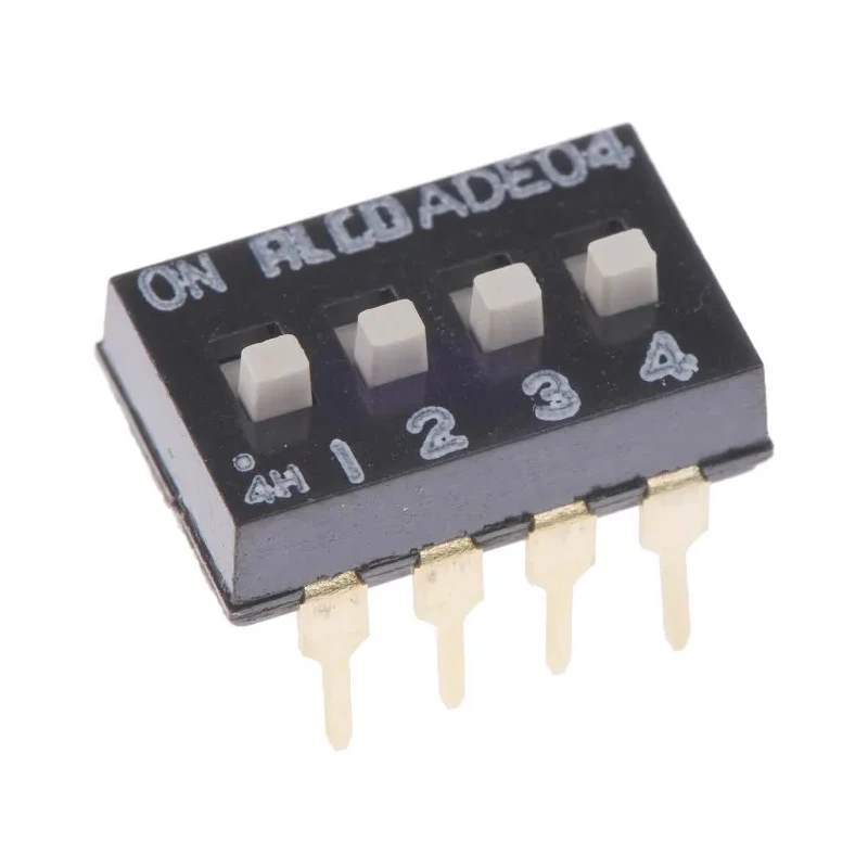 TE Connectivity Slide Rotary Coded DIP Switch Through Hole ADE0404