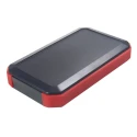 Takachi Electric Industrial WH Series Black, Red ABS Handheld Enclosure Integral Battery Compartment, IP67 WH145-25-M3-BR