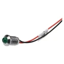 RS PRO Green Panel Mount Indicator 24V DC 20mA Lead Wire Termination IP67 Prominent Bezel 132-9109