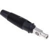 Hirschmann Test & Measurement Black Male Banana Plug 4 mm Connector Solder Termination 60V dc 30A Nickel Plating 930727100