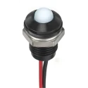 RS PRO White Panel Mount Indicator 24V DC 20mA Lead Wire Termination IP67 Prominent Bezel 132-9142