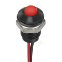 RS PRO Red Panel Mount Indicator 24V DC 20mA Lead Wire Termination IP67 Prominent Bezel 132-9138