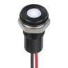 RS PRO White Panel Mount Indicator, 1.8 V DC, 3.3 V DC, 20 mA, Lead Wire Termination, IP67, Flush Bezel 132-9147
