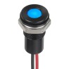 RS PRO Blue Panel Mount Indicator 12V DC 20mA Lead Wire Termination IP67 Flush 132-9151