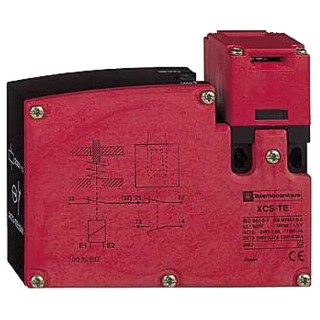 Telemecanique Sensors XCS-TE Series Solenoid Interlock Switch Key Actuator 2 NC Safety Contacts 250V DC 240V AC XCSTE7511