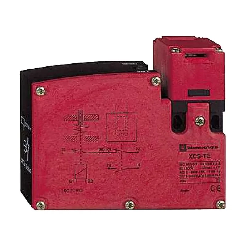 Telemecanique Sensors XCS-TE Series Solenoid Interlock Switch Key Actuator 2 NC Safety Contacts 250V DC 240V AC XCSTE7511
