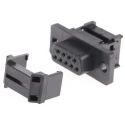 RS PRO 9 Way Straight 1.27 mm Pitch Cable D-Sub Connector Female 250V 3A IDC Termination 642-4812