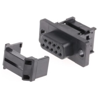 RS PRO 9 Way Straight 1.27 mm Pitch Cable D-Sub Connector Female 250V 3A IDC Termination 642-4812