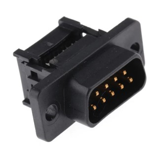 RS PRO 9 Way Straight 1.27 mm Pitch Cable D-Sub Connector Male 250V 3A 642-4840