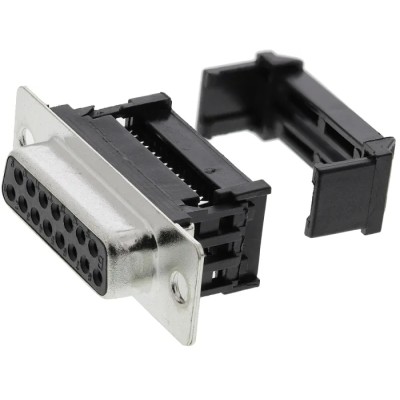 RS PRO 15 Way Straight 1.27 mm Pitch Cable D-Sub Connector Female 250V 1A 642-4890