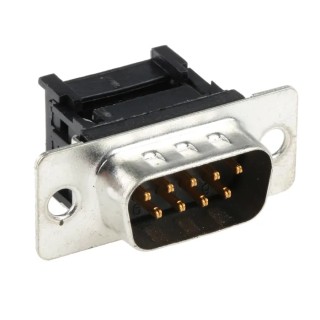 RS PRO 9 Way Straight 1.27 mm Pitch Cable D-Sub Connector Male 250V 1A 642-4834