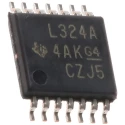 Texas Instruments Operational Amplifier 10 MHz, 4-Channel, 14-Pin TSSOP, 1.8V-5.5V TLV4316IPWR