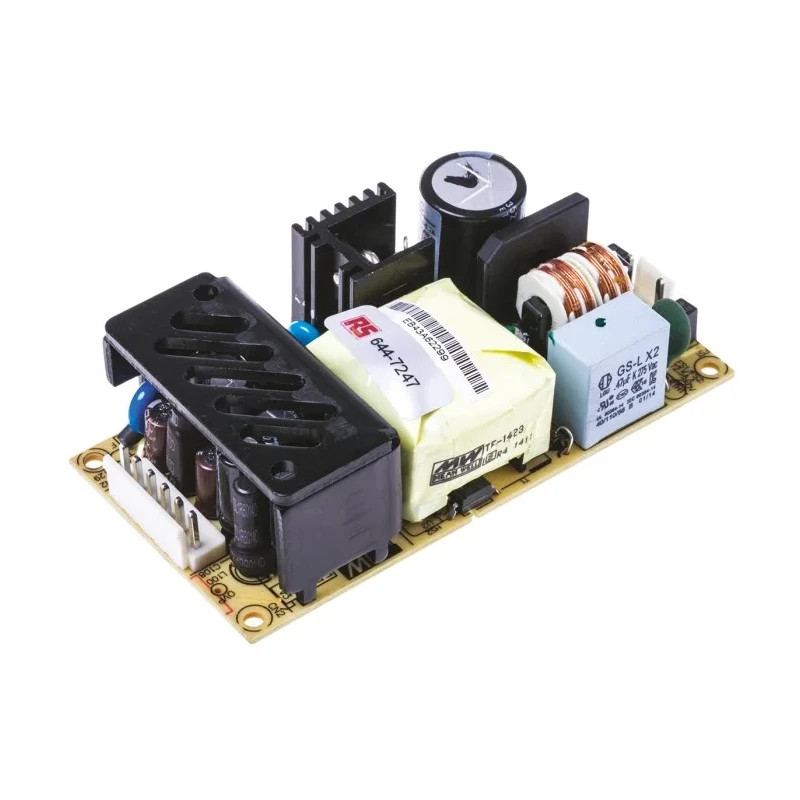 MEAN WELL Switching Power Supply, 3 Output, 15V DC, 50W, Universal Input 90-264V AC / 127-370V DC, Chassis Mount RPT-60C