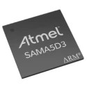 Microchip 32 bit ARM Cortex A5 SAMA5D3 Microcontroller 536 MHz 160kB FLASH 324-Pin LFBGA SAMA5D3