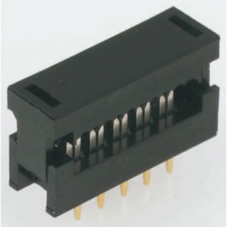 RS PRO 14-Way IDC Connector Male for Cable, 2 Row, Gold Plated Brass Contacts, 250V, 3A, Right Angle 642-5067