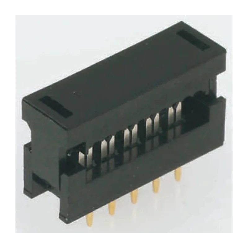 RS PRO 14-Way IDC Connector Male for Cable, 2 Row, Gold Plated Brass Contacts, 250V, 3A, Right Angle 642-5067