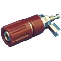 Sato Parts Red Terminal Post, 125V, Nylon Body, Insulated, 10A, M4 x 0.7 Thread T-1-R