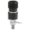 Sato Parts Black Female Banana Socket 4 mm Connector Solder Termination 125V 10A T-375-12-B