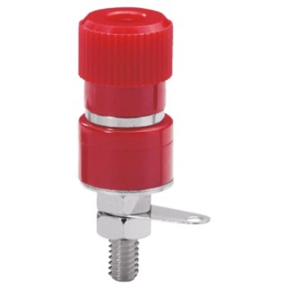 Sato Parts Red Female Banana Socket 3.8 mm Connector, Solder Termination, 125V, 10A T-375-12-R