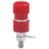 Sato Parts Red Female Banana Socket 3.8 mm Connector, Solder Termination, 125V, 10A T-375-12-R
