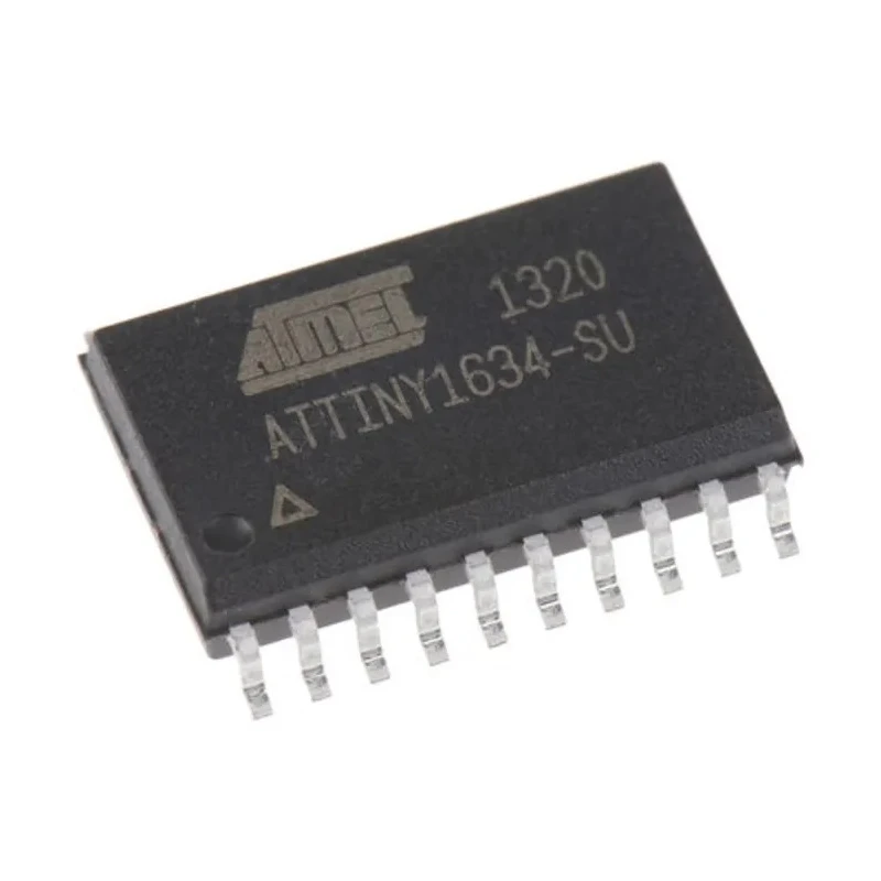 Microchip 8-bit AVR Microcontroller, 12 MHz, 16kB FLASH, 20-Pin SOIC ATTINY1634-SU