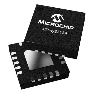 Microchip 8-bit AVR ATtiny2313 Microcontroller 10 MHz 2kB FLASH 20-Pin SOIC ATTINY2313V-10SU