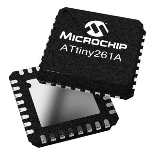 Microchip 8-Bit AVR ATtiny26 Microcontroller 8 MHz 2kB FLASH 32-Pin VQFN ATTINY26L-8MU