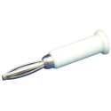 Sato Parts White Male Banana Plug, 4 mm Connector, Solder Termination, 30V, 3A TJ-560-W