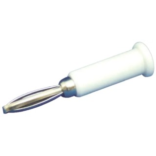Sato Parts White Male Banana Plug, 4 mm Connector, Solder Termination, 30V, 3A TJ-560-W