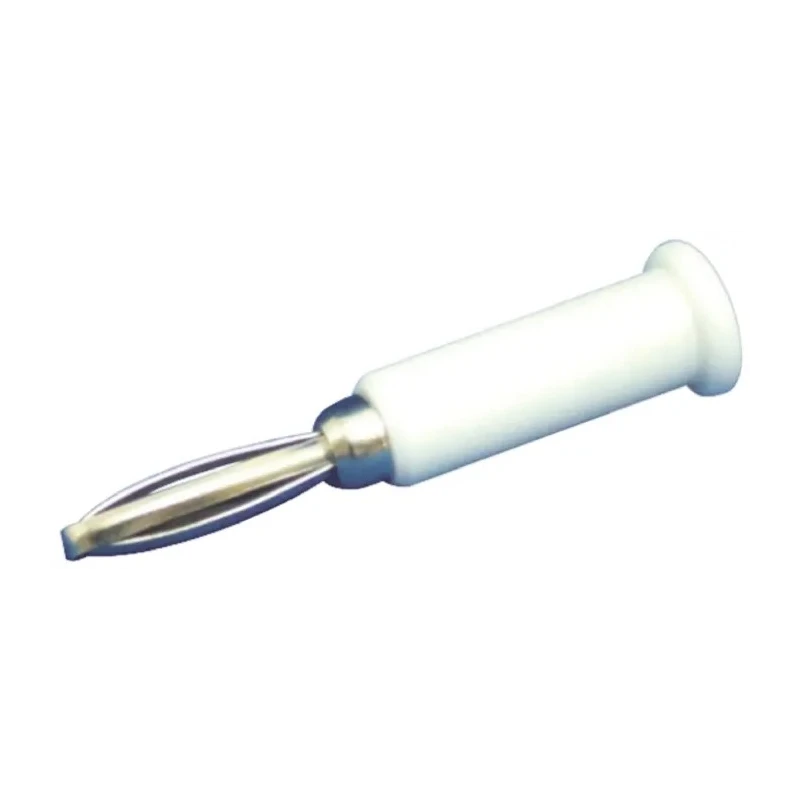 Sato Parts White Male Banana Plug, 4 mm Connector, Solder Termination, 30V, 3A TJ-560-W