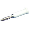 Sato Parts White Male Banana Plug, 4 mm Connector, Solder Termination, 30V, 3A TJ-560-W