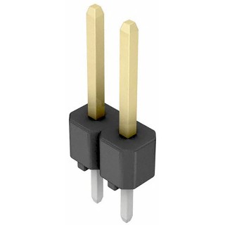 Hirose A2 Series Straight Through Hole Pin Header 2 Contact, 2.54 mm Pitch, 1 Row, Unshrouded A2-2PA-2.54DSA(71)