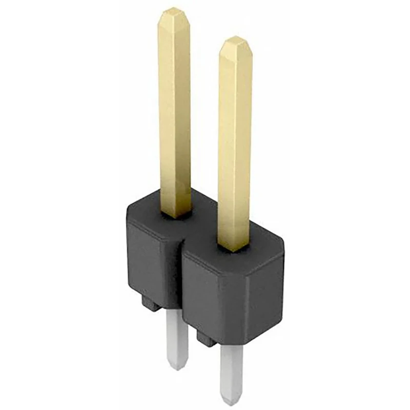 Hirose A2 Series Straight Through Hole Pin Header 2 Contact, 2.54 mm Pitch, 1 Row, Unshrouded A2-2PA-2.54DSA(71)