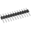 Hirose A2 Series Straight Through Hole Pin Header 12 Contacts 2.54 mm Pitch 1 Row Unshrouded A2-12PA-2.54DSA(71)