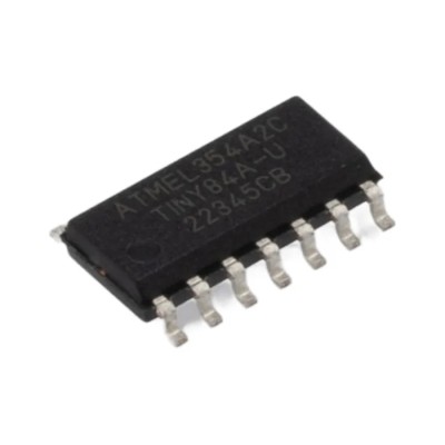 Microchip 8-bit AVR ATtiny84A Microcontroller 20 MHz 8kB FLASH 14-Pin SOIC ATTINY84A-SSU