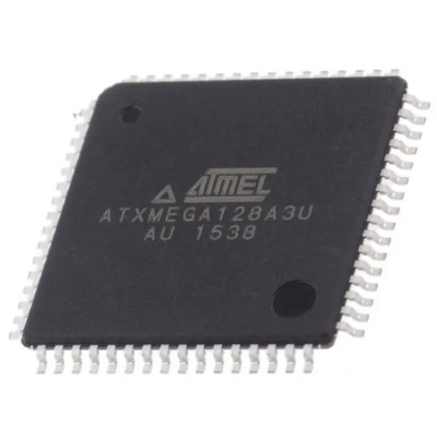 Microchip 16 bit AVR XMEGA Microcontroller 32 MHz Clock, 128kB FLASH, 64-Pin TQFP ATXMEGA128A3U-AU