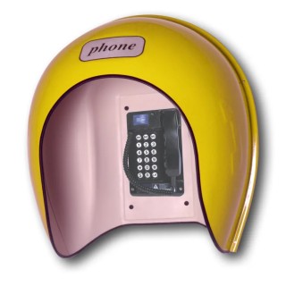 Gai-Tronics Marine Telephone Acoustic Hood, Yellow, 2 m Lead Length, Durable Fibreglass Construction 501-09-0074-701