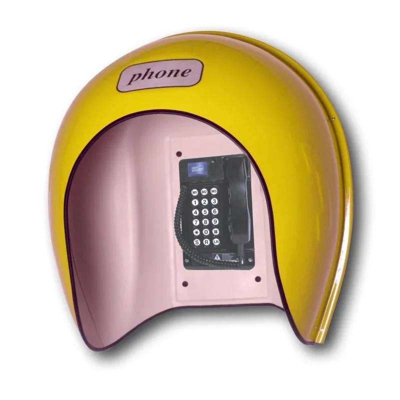 Gai-Tronics Marine Telephone Acoustic Hood, Yellow, 2 m Lead Length, Durable Fibreglass Construction 501-09-0074-701